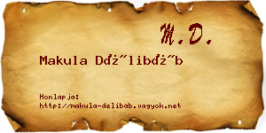 Makula Délibáb névjegykártya
